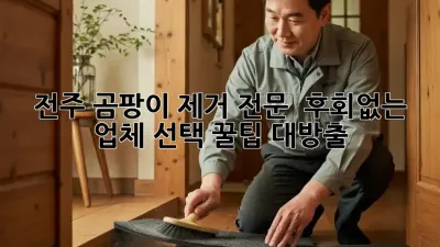 전주 곰팡이 제거 전문 💯 후회없는 업체 선택 꿀팁 대방출!